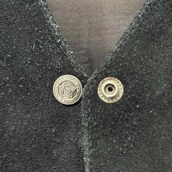 TFC Western Suede Fringe Vest Size L Leather Aztec Boho USA Men’s - Picture 3 of 7